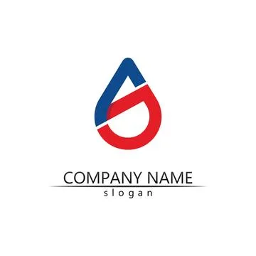 Water drop Logo Template vector Stock Illustration