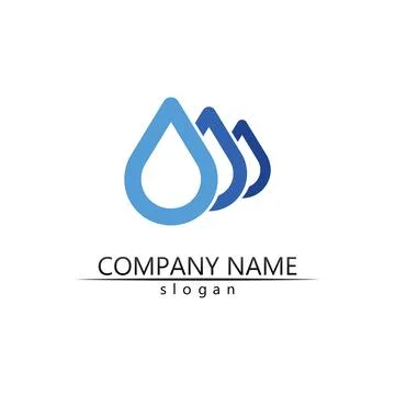 Water drop Logo Template vector イラスト素材