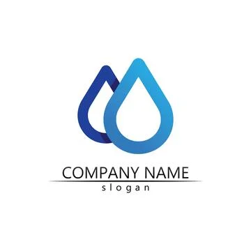 Water drop Logo Template vector Stock Illustration