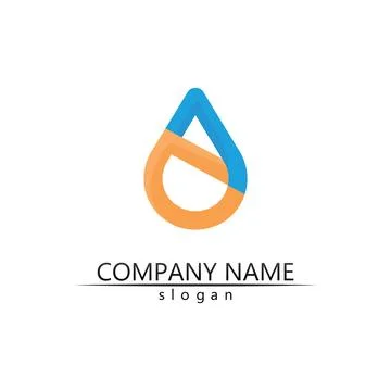 Water drop Logo Template vector Stock Illustration