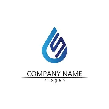Water drop Logo Template vector Stockillustratie