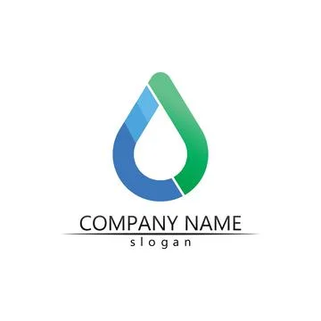 Water drop Logo Template vector Stock Illustration