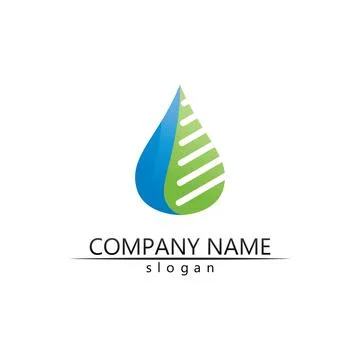 Water drop Logo Template vector Stock Illustration