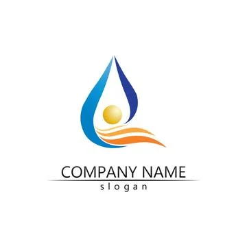 Water drop Logo Template vector Stock Illustration