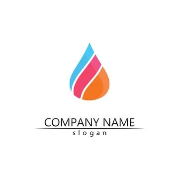 Water drop Logo Template vector Stock Illustration