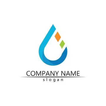 Water drop Logo Template vector Stock Illustration