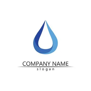 Water drop Logo Template vector Stock Illustration