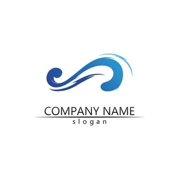 Water drop Logo Template vector 스톡 일러스트