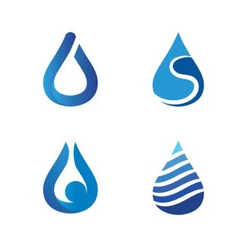 Water drop Logo Template vector Stock Illustration