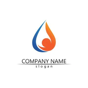 Water drop Logo Template vector 스톡 일러스트