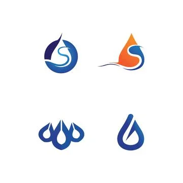 Water drop Logo Template vector Stock Illustration