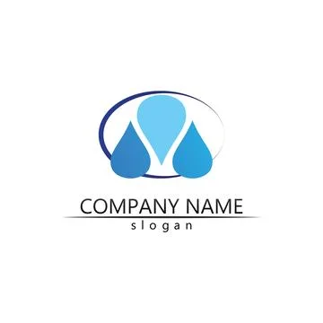 Water drop Logo Template vector Stock Illustration