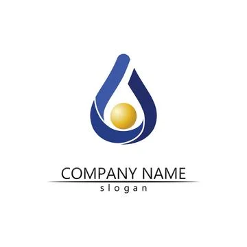 Water drop Logo Template vector Stock Illustration
