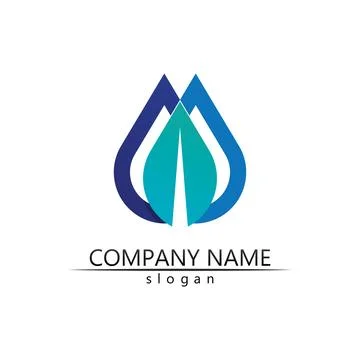 Water drop Logo Template vector 스톡 일러스트