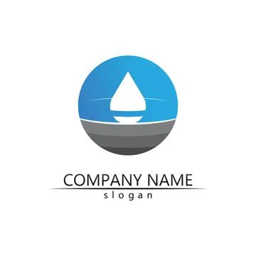 Water drop Logo Template vector Stock Illustration