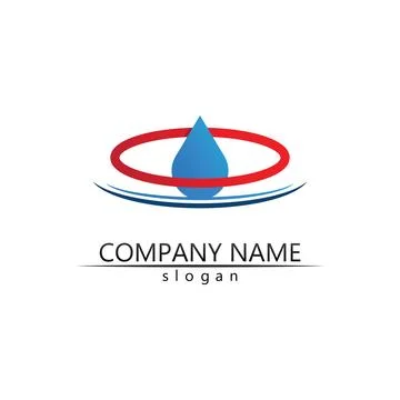 Water drop Logo Template vector 스톡 일러스트