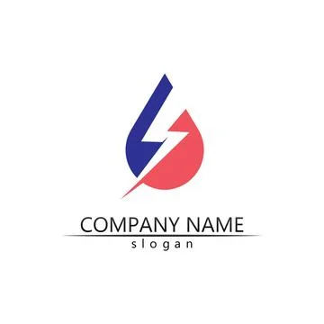 Water drop Logo Template vector 스톡 일러스트