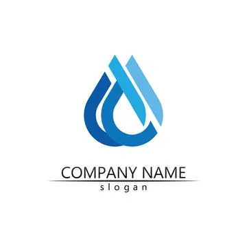 Water drop Logo Template vector Stock Illustration