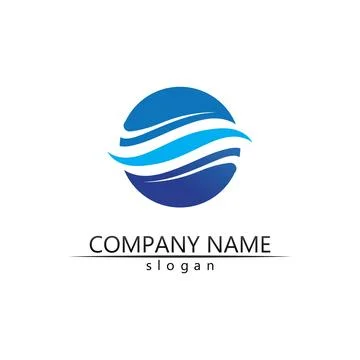 Water drop Logo Template vector 스톡 일러스트