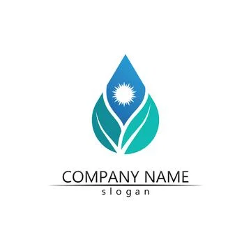Water drop Logo Template vector Stockillustratie