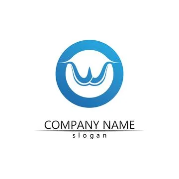 Water drop Logo Template vector Illustrazione stock