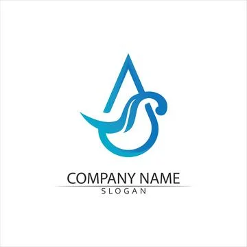 Water drop Logo Template vector イラスト素材