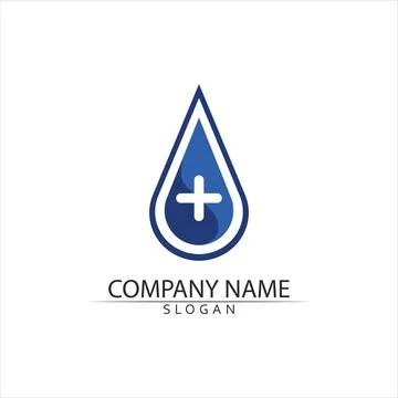 Water drop Logo Template vector Stock Illustration