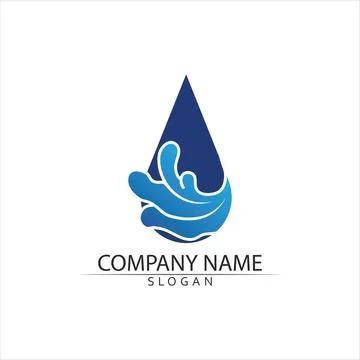 Water drop Logo Template vector Stock Illustration