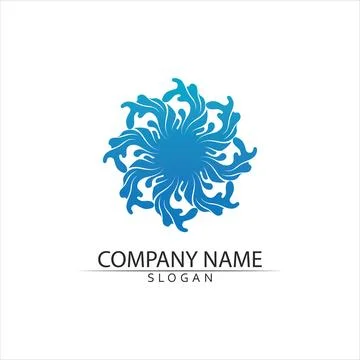 Water drop Logo Template vector 스톡 일러스트