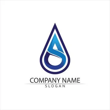 Water drop Logo Template vector Stock Illustration