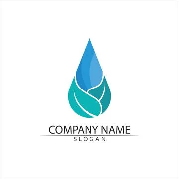 Water drop Logo Template vector Stock Illustration