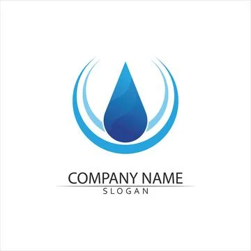 Water drop Logo Template vector 스톡 일러스트