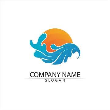 Water drop Logo Template vector 스톡 일러스트