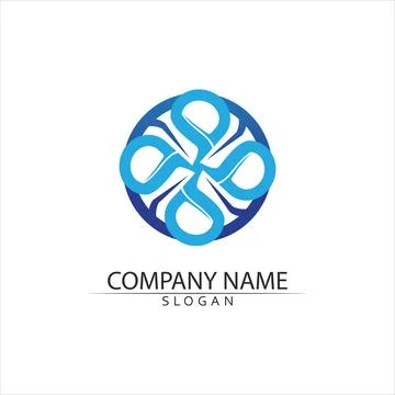 Water drop Logo Template vector 스톡 일러스트