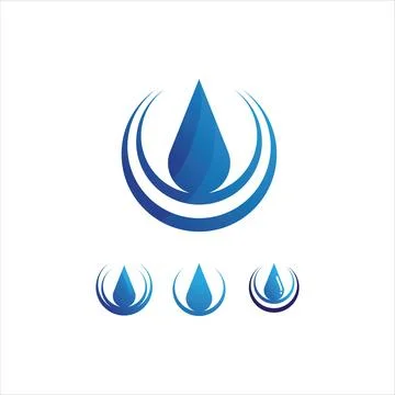 Water drop Logo Template vector イラスト素材