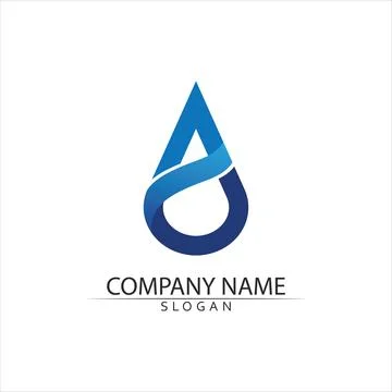 Water drop Logo Template vector イラスト素材