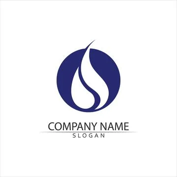 Water drop Logo Template vector 스톡 일러스트