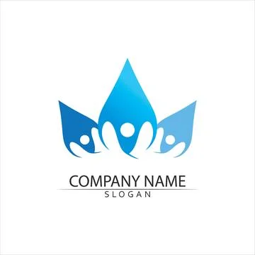 Water drop Logo Template vector Stock Illustration
