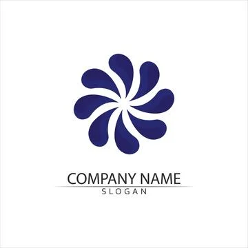 Water drop Logo Template vector 스톡 일러스트