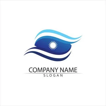 Water drop Logo Template vector Illustrazione stock