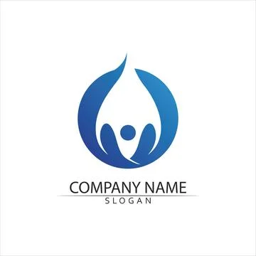 Water drop Logo Template vector Stock Illustration
