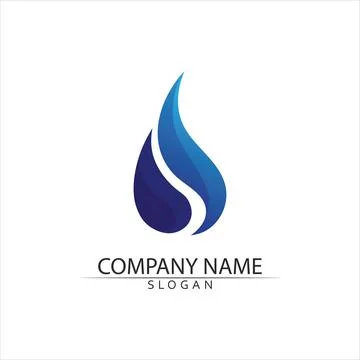 Water drop Logo Template vector 스톡 일러스트