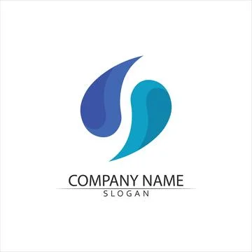 Water drop Logo Template vector 스톡 일러스트