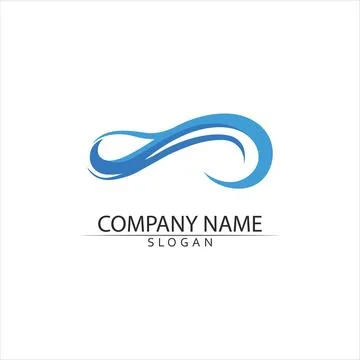 Water drop Logo Template vector Illustrazione stock