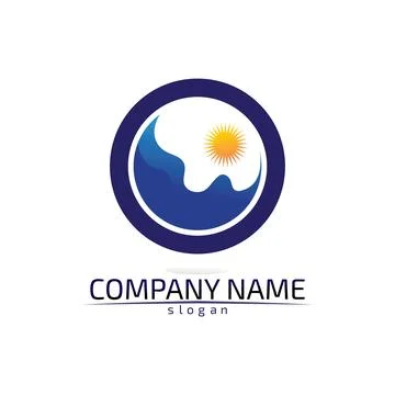 Water drop Logo Template vector illustration design Stock Illustration