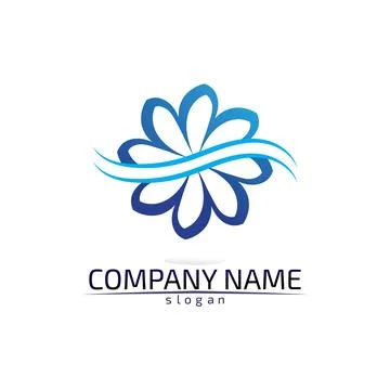 Water drop Logo Template vector illustration design Illustrazione stock