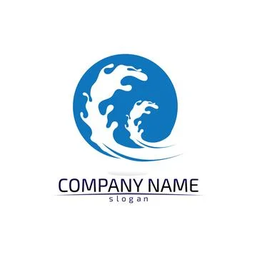 Water drop Logo Template vector illustration design Illustrazione stock