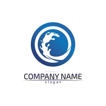 Water drop Logo Template vector illustration design Illustrazione stock