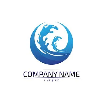 Water drop Logo Template vector illustration design Illustrazione stock