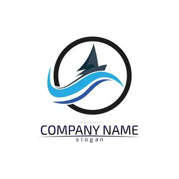 Water drop Logo Template vector illustration design Illustrazione stock